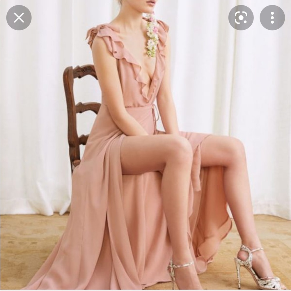 Reformation Ruffle Maxi Dress | Bridesmaid | Garden Wedding | Size M | NWT